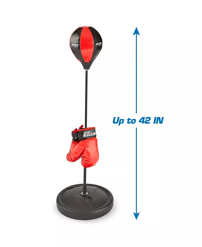 Stats Adjustable Punching Bag with Gloves Set  Created for You by Toys R Us