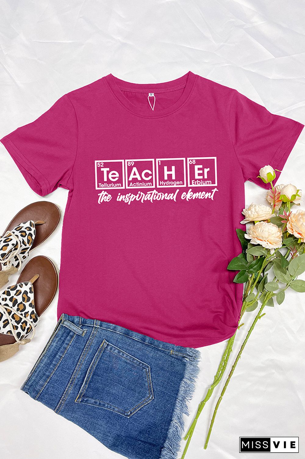 Periodic Teacher Short Sleeve Graphic Tee Wholesale