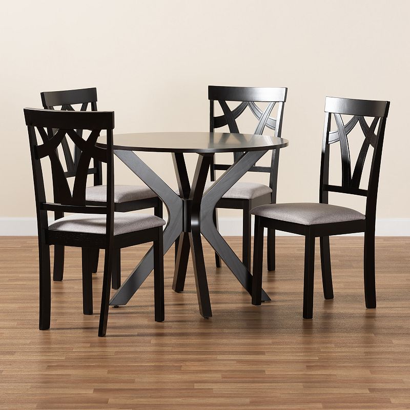 Baxton Studio Luise Dining Table 5-Piece Set