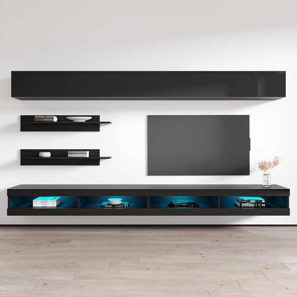 Fly I1 34TV Wall Mounted Floating Modern Entertainment Center