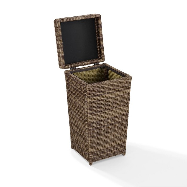 Bradenton Outdoor Wicker Trash Can Crosley