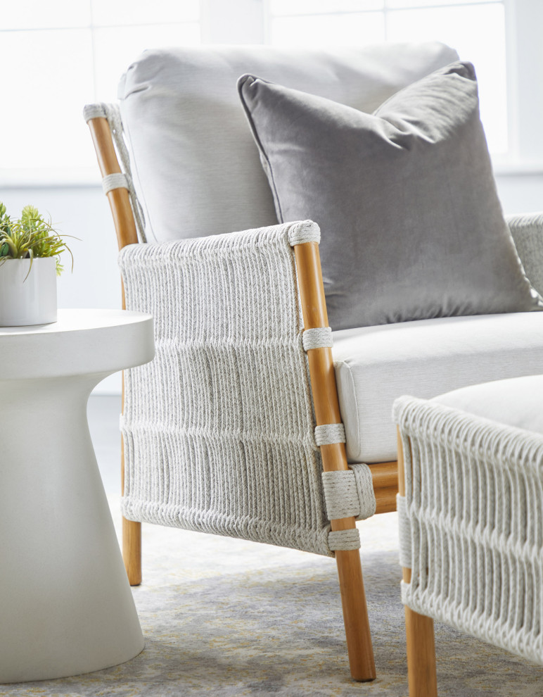 Bacara Club Chair   Beach Style   Armchairs And Accent Chairs   by Essentials for Living  Houzz