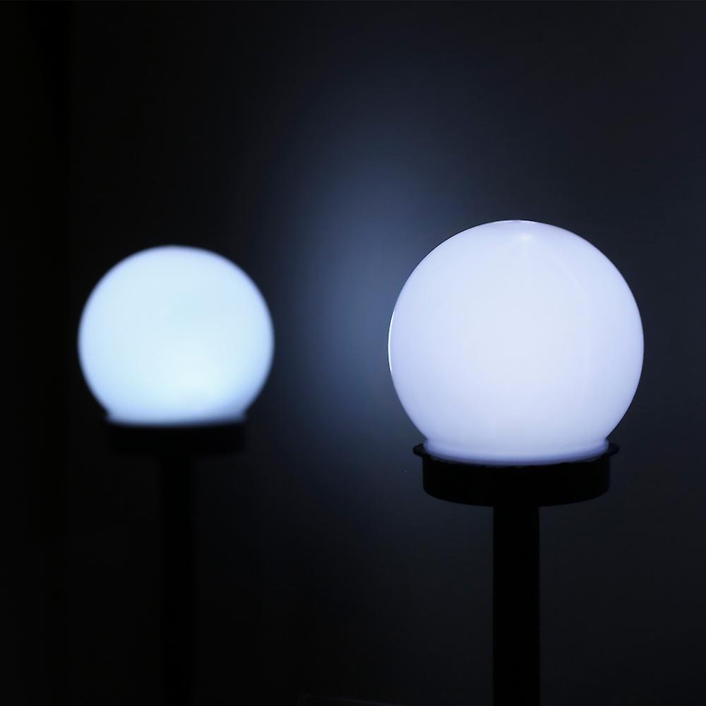 Led Solar Energy Powered Bulb Lamp Waterproof Outdoor Garden Street Solar Panel Ball Light Cold White 1pc