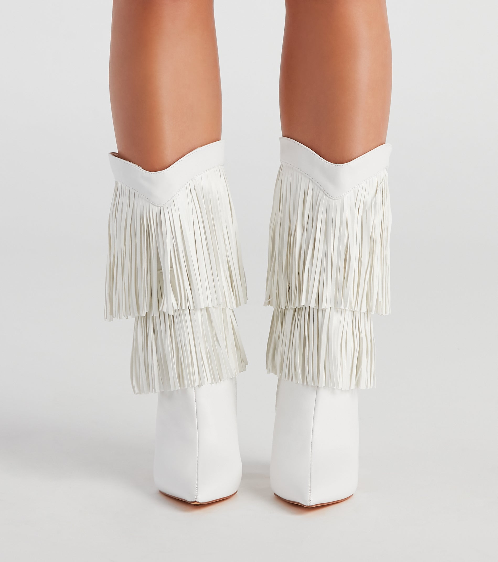 Line Dance Fringe Cowgirl Boots