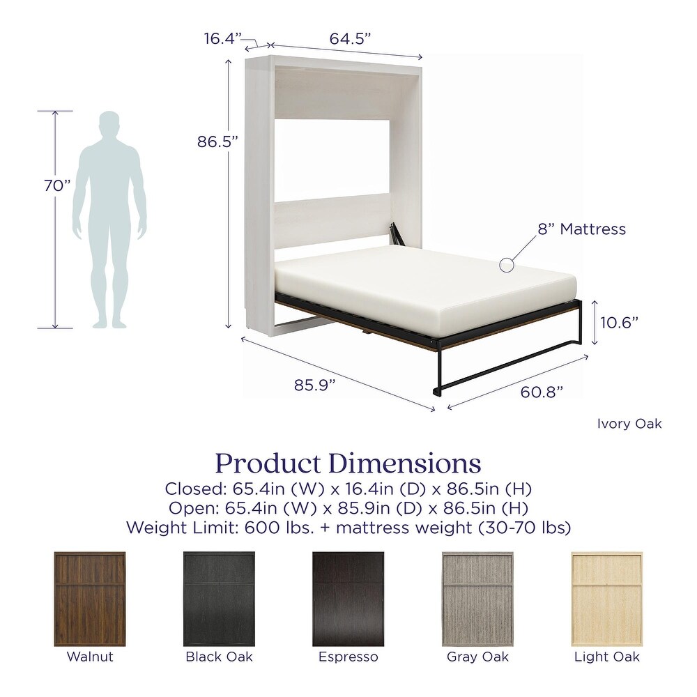 Signature Sleep Paramount Queen Murphy Bed and Mattress