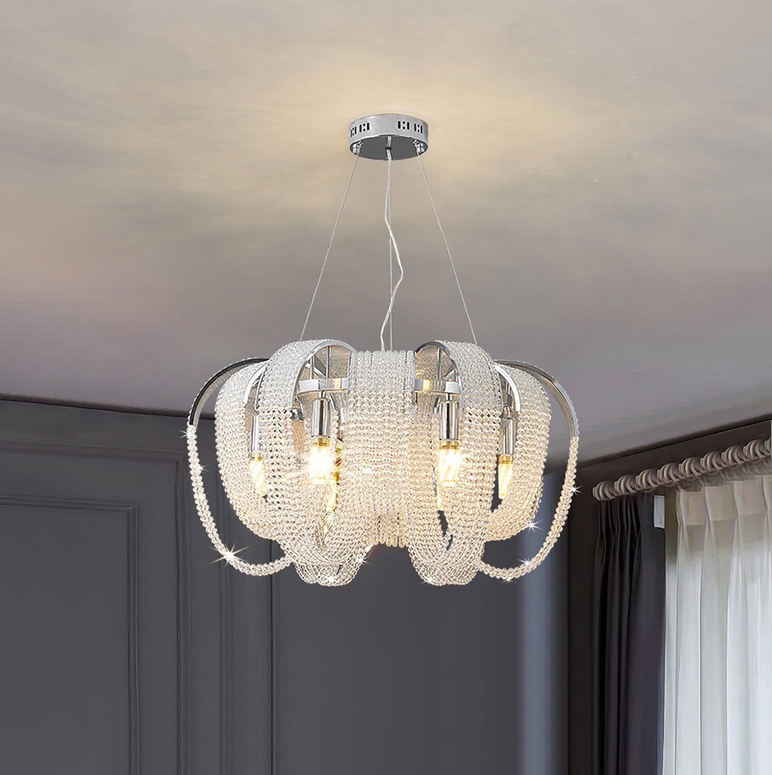 Mesh Crystal Chandelier