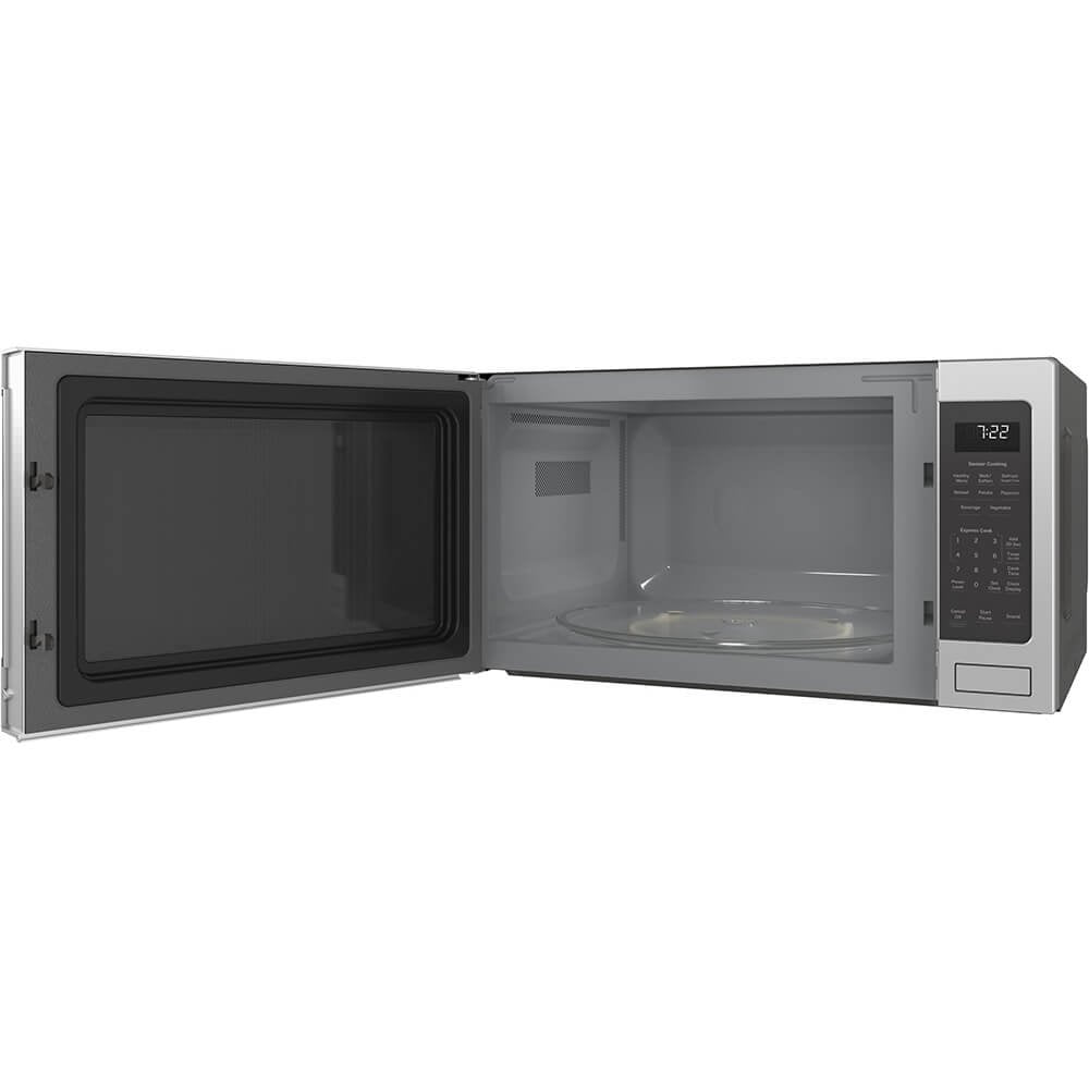 GE Profile 2.2 cu. ft. Countertop Microwave Oven in Stainless Steel with Sensor Cooking PES7227SLSS