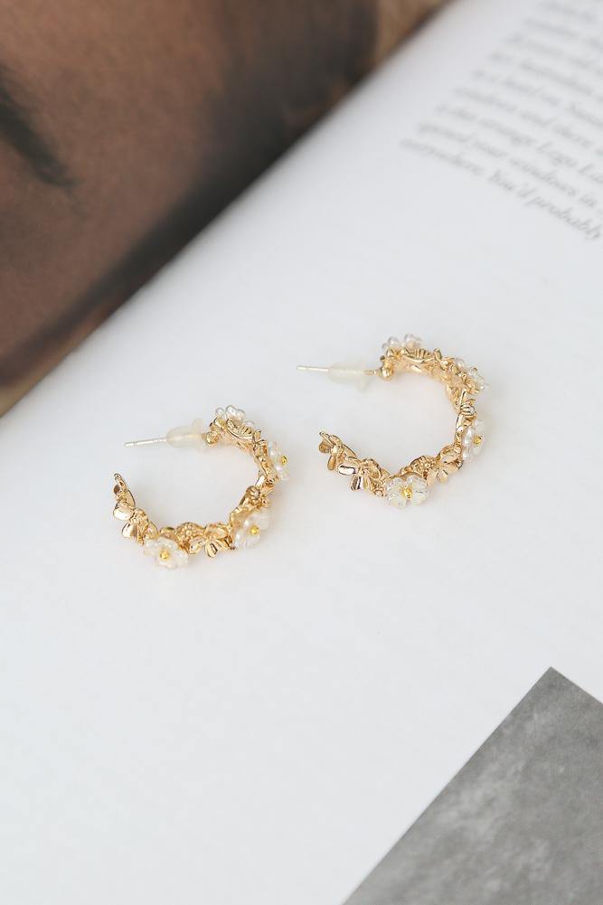 Live Long Hoop Earrings Gold