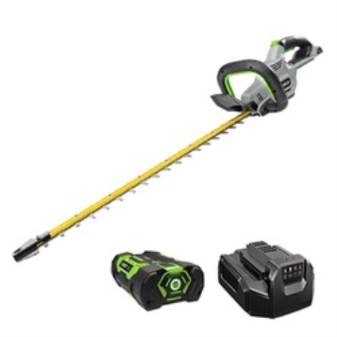 EGO HT2411 Hedge Trimmer， Battery Included， 2.5 Ah， 56 V， Lithium-Ion， 1 in Cutting Capacity， 24 in Blade