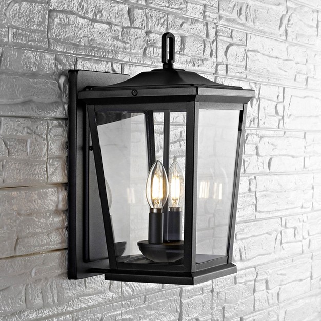 Morla Outdoor Wall Lantern Black Safavieh