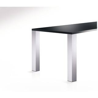 Richelieu Hardware 27 34 in. (705 mm) Aluminum Steel Square Design Table Leg with Leveling Glide 642705010