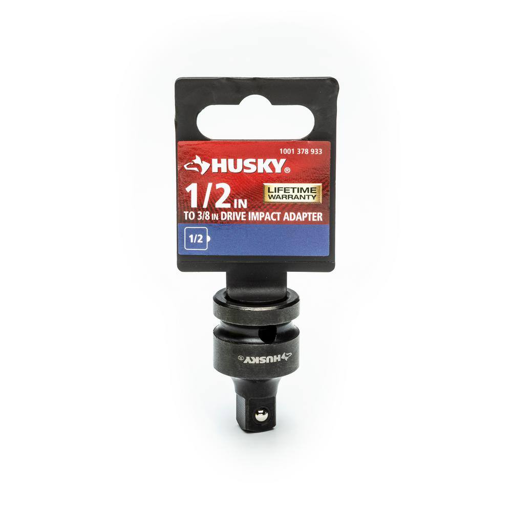 Husky 12 in. Drive Impact Adapter 12 in. Female x 38 in. Male HIMPADP2DF3DM