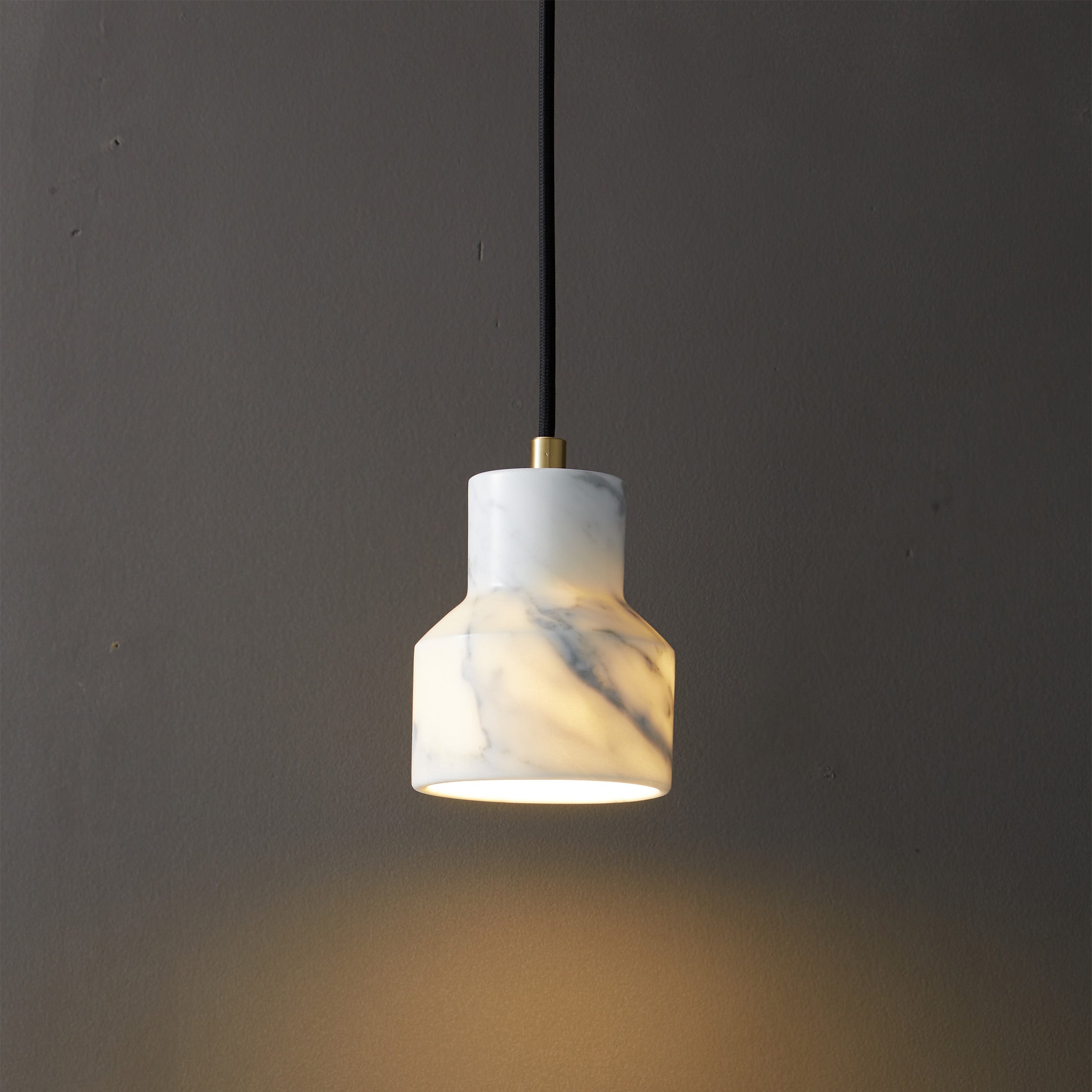 White Marble Pendant Lamp  7712-We