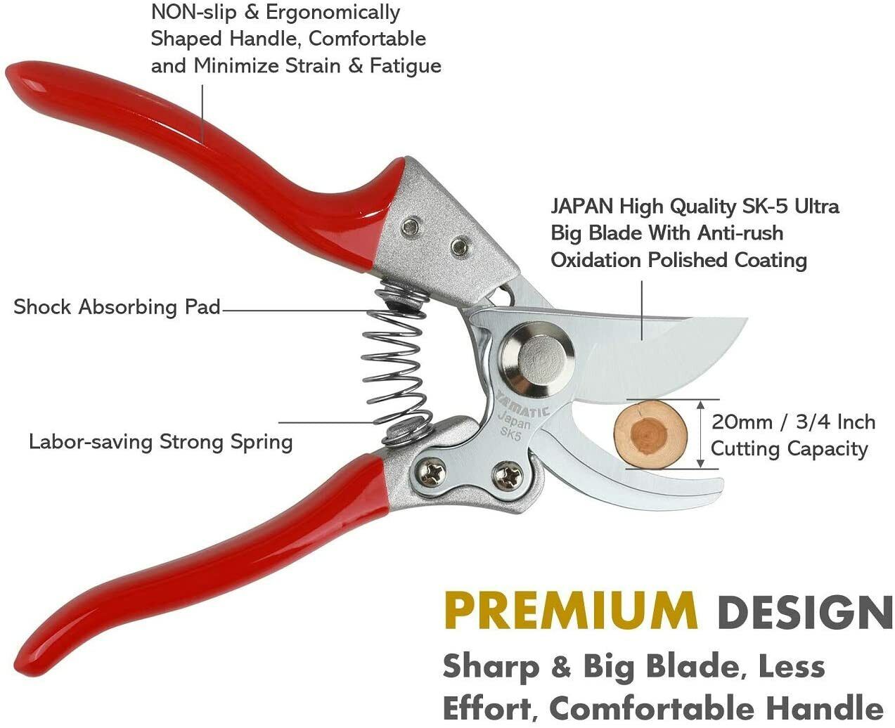 NEW Pruning Shears Cutter Home Gardening Plant Scissor Branch Garden Pruner