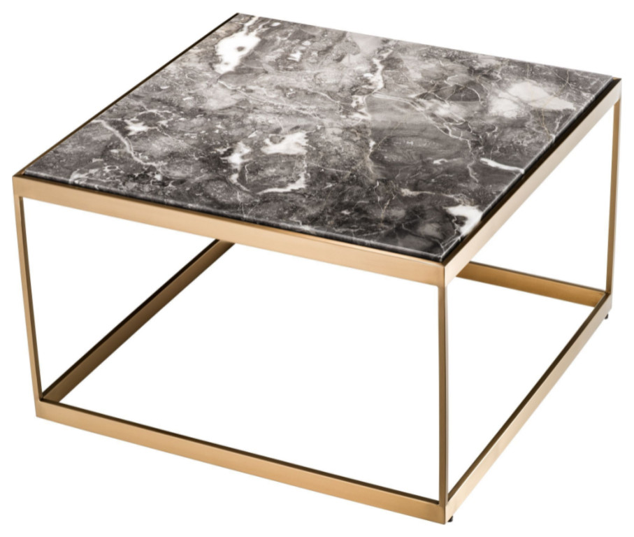 Grey Marble Side Table  Eichholtz La Quinta   Contemporary   Side Tables And End Tables   by Oroa   Distinctive Furniture  Houzz