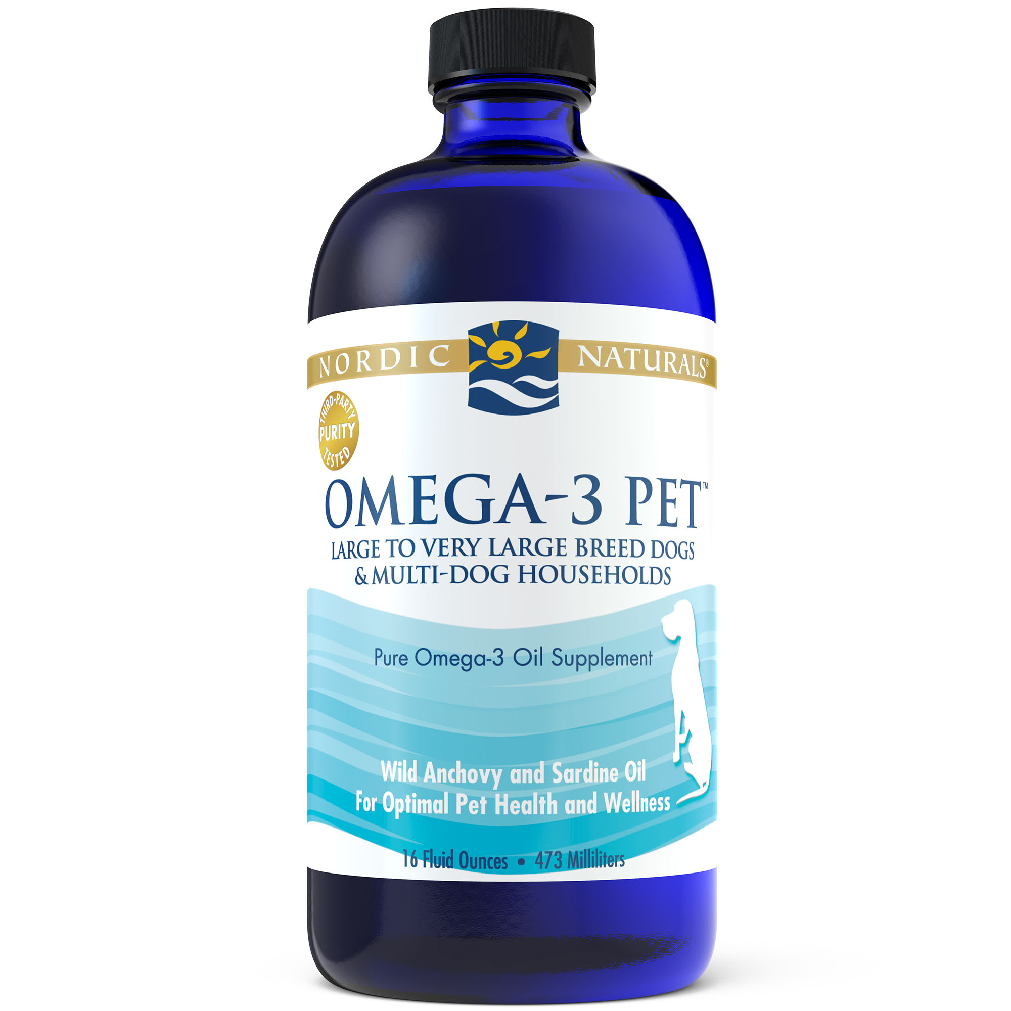 Nordic Naturals Omega-3 Pet Fish Oil Liquid for Dogs and Cats， 16 fl. oz.