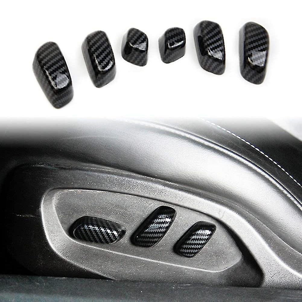 Adjustment Button Cover For Corvette C7 2014 2015 2016 2017 2018 2019 Accessories Abs Carbon Fiber