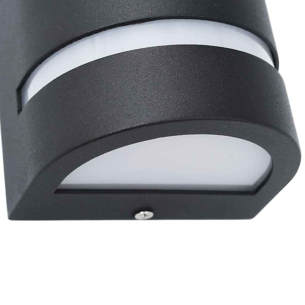 Outdoor Wall Lights 2 Pcs 35 W Black Half Round No.341931