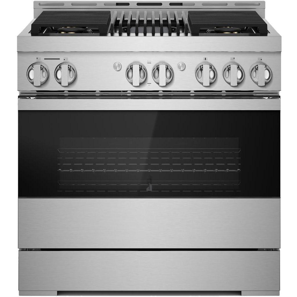 JennAir 36-inch Freestanding Gas Range with JennAir® Culinary Center JGRP636HM