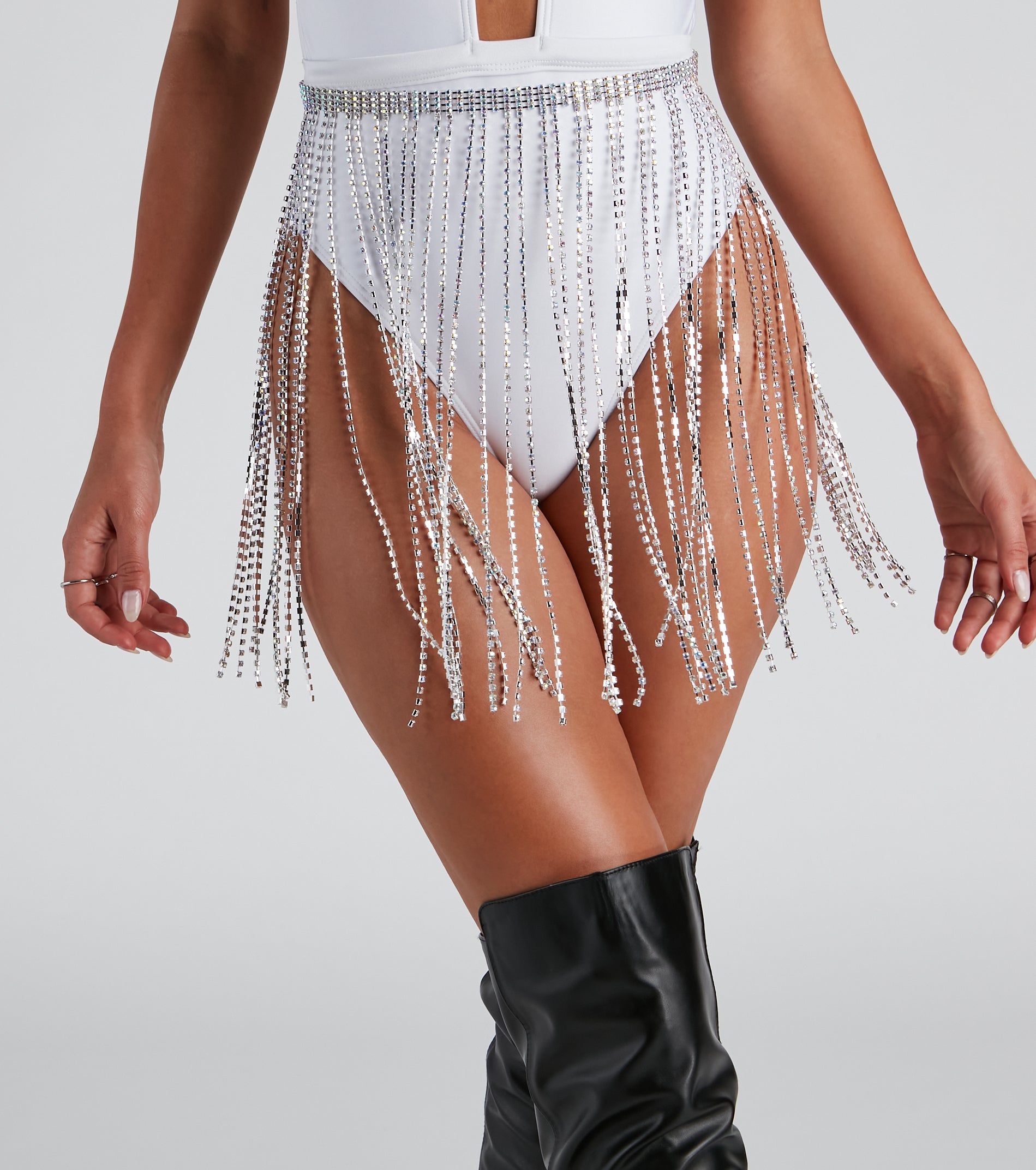 Party All Night Rhine Fringe Skirt