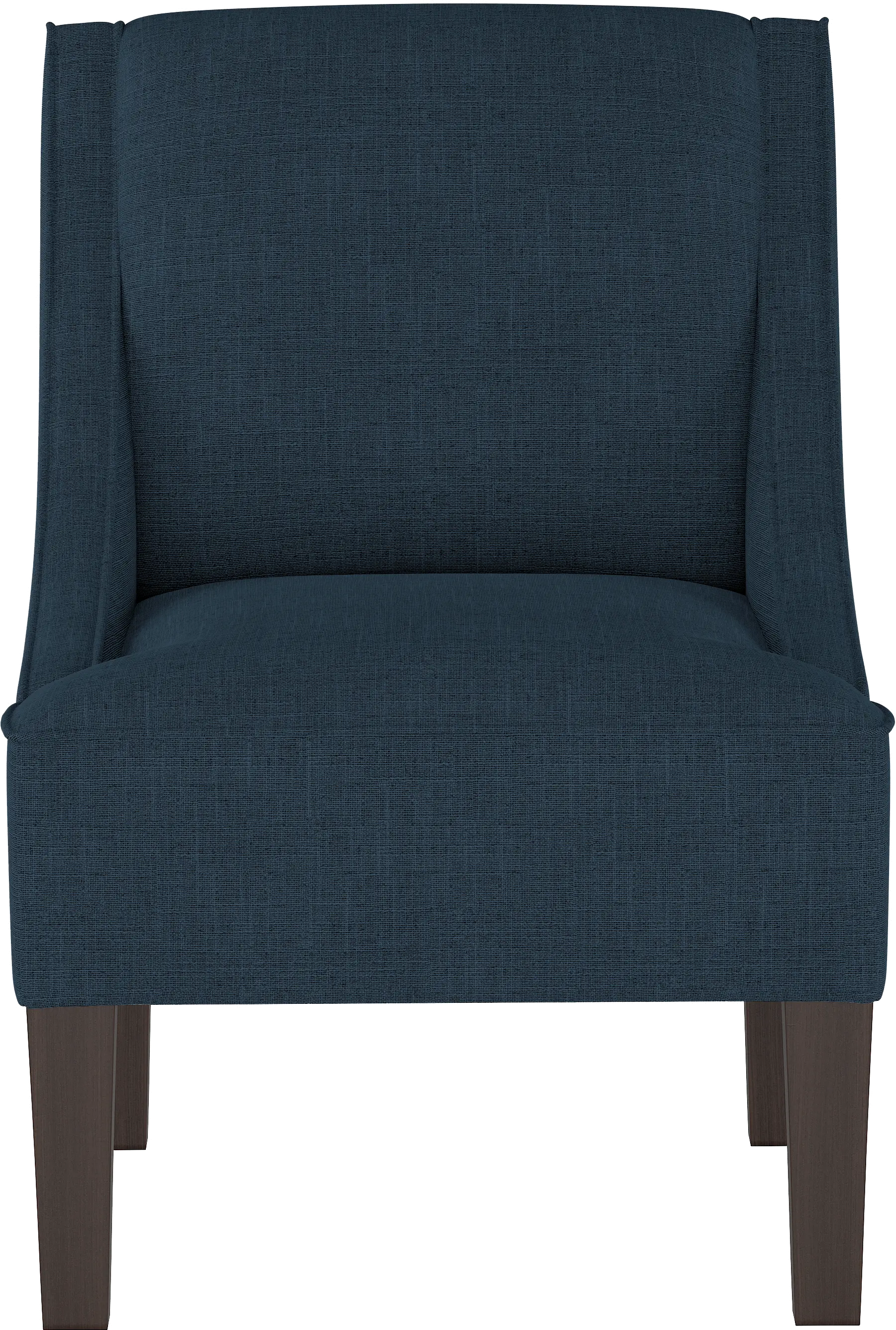 Parker Navy Swoop Arm Accent Chair - Skyline Furniture