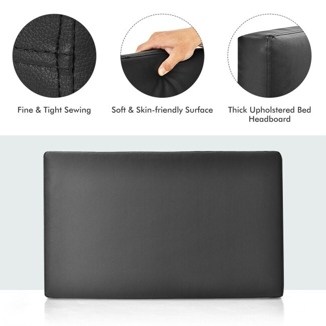 PU Leather Wall mounted Upholstered Headboard   35\