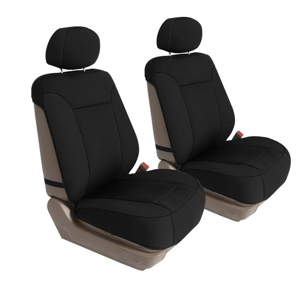 FH Group Ultimate NeoSupreme 47 in. x 23 in. x 1 in. Half Set Front Seat Cushions DMFB078BLACK102