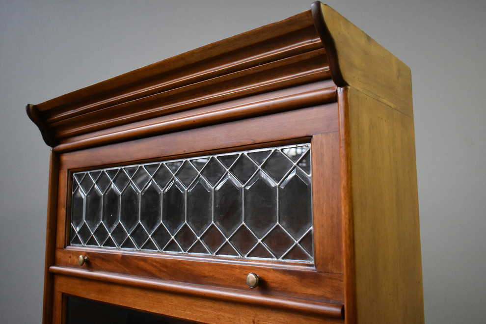 Legacy Solid Mahogany Wood 5 Stack Barrister Bookcase   Traditional   Bookcases   by Crafters and Weavers  Houzz