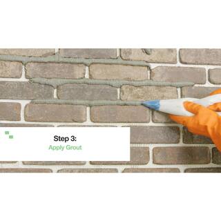 Old Mill Brick Brickwebb Little Cottonwood Thin Brick Sheets - Corners (Box of 3 Sheets) 21 in x 15 in (5.3 linear ft.) BWC-370010CS