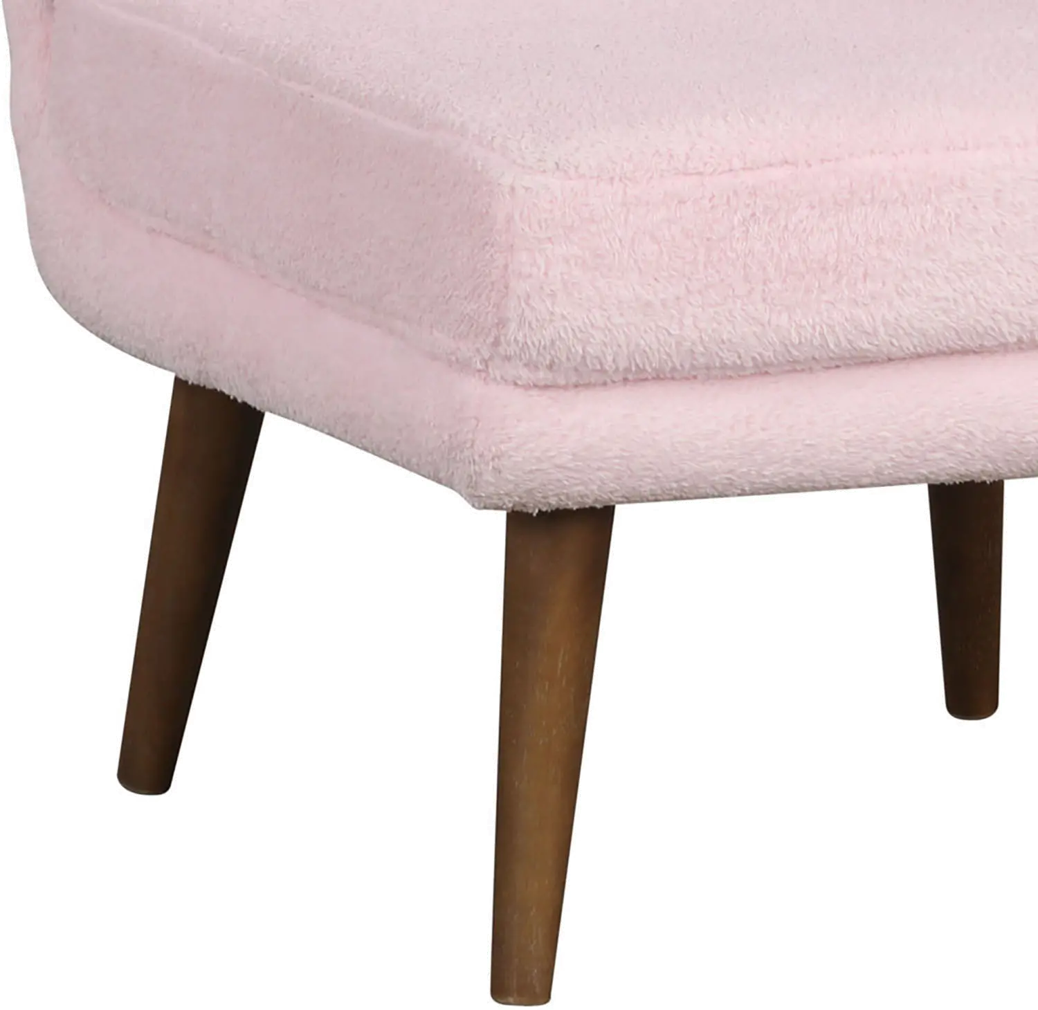 Prem Pink Armless Accent Chair