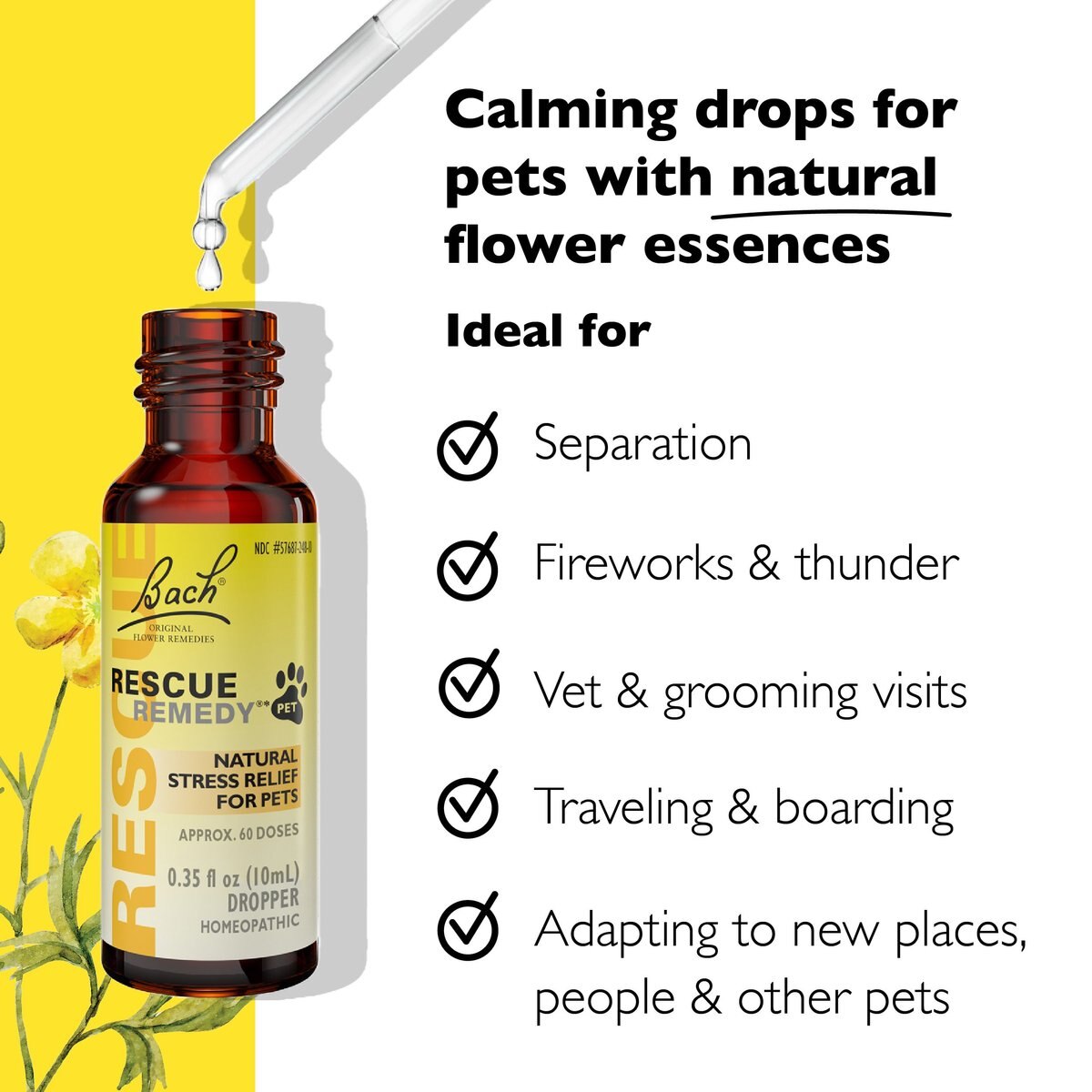 Rescue Remedy Stress Relief Pet Supplement