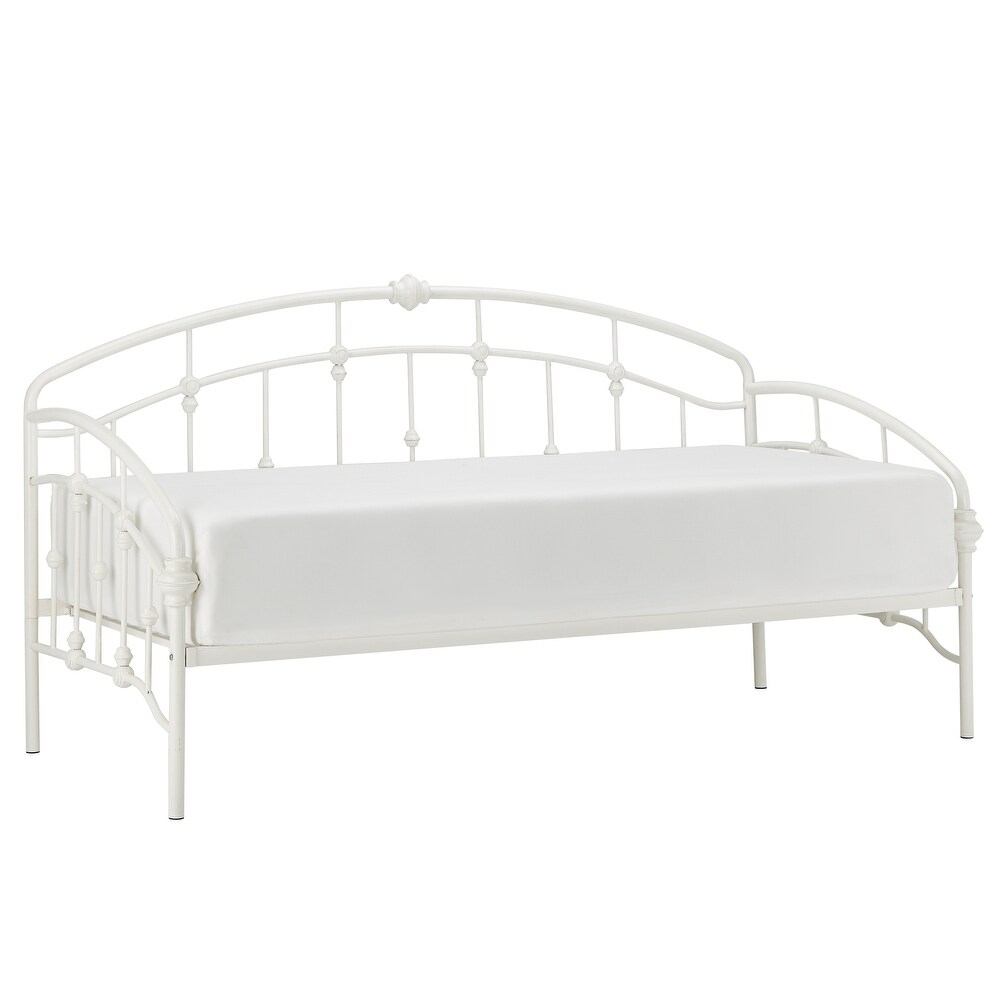 Lacey Round Curved Double Top Arches Victorian Iron Metal Daybed by iNSPIRE Q Classic