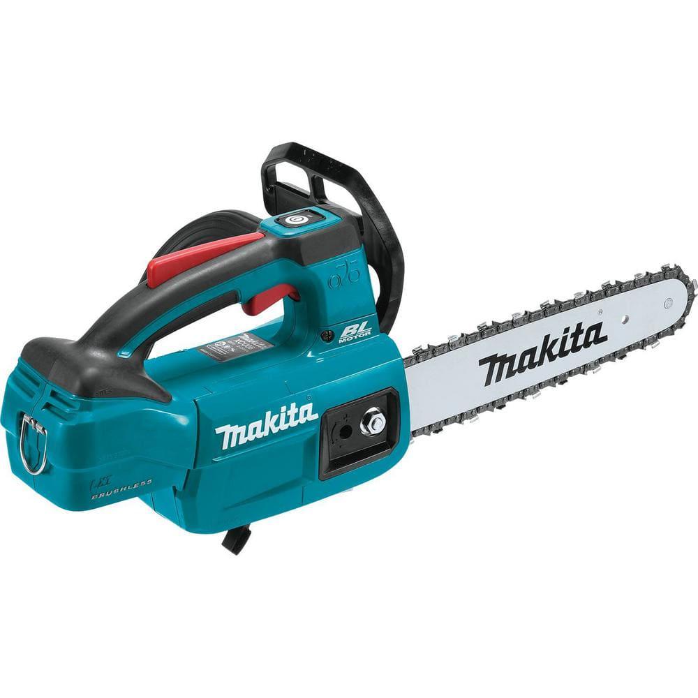 Makita 18Volt LXT LithiumIon Brushless Battery 10 in Top Handle Chain Saw