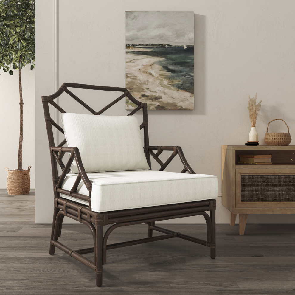 Kara Rattan Accent Arm Chair   Contemporary   Armchairs And Accent Chairs   by New Pacific Direct Inc.  Houzz