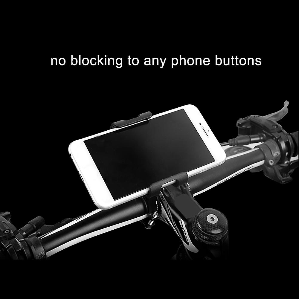 Mountain Bicycle Mtb Aluminum Alloy Phone Holder Motorcycle Cellphone Handlebar Mount Cradle Adjustable 360 Rotatable Bike Smartphones Bracket Light B