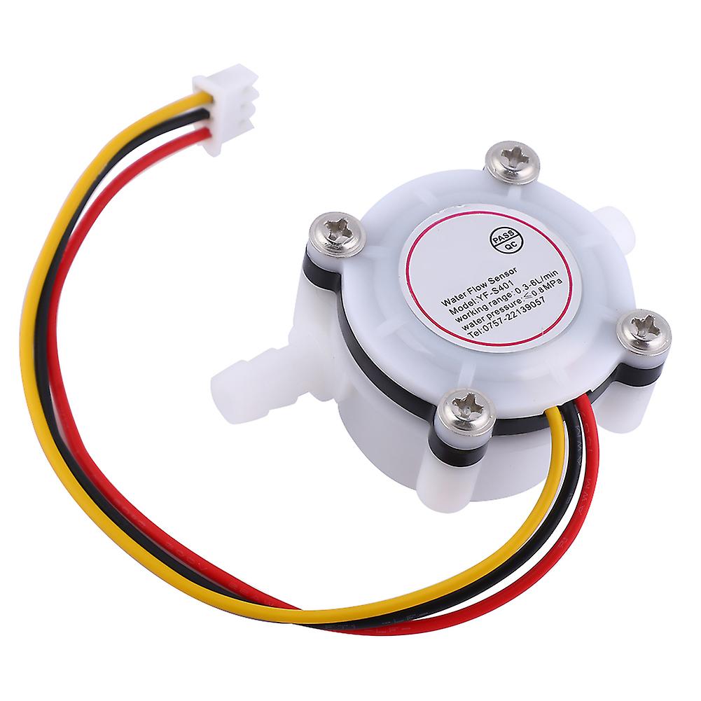 1pcs Water Hall Flow Effect Sensor Control Flowmeter With Barb Joint