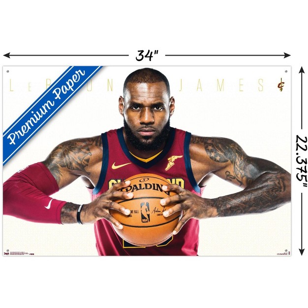 Trends International Nba Cleveland Cavaliers Lebron James 17 Unframed Wall Poster Prints