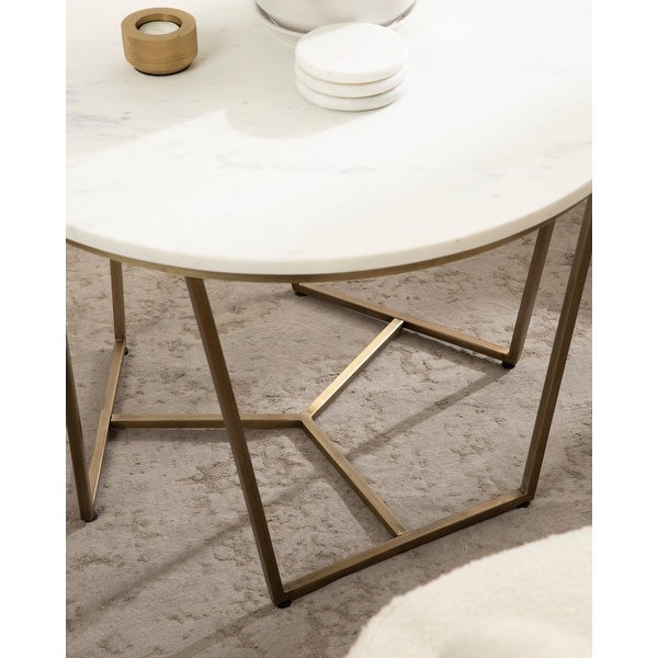 Kate and Laurel Solvay Wood and Metal Coffee Table