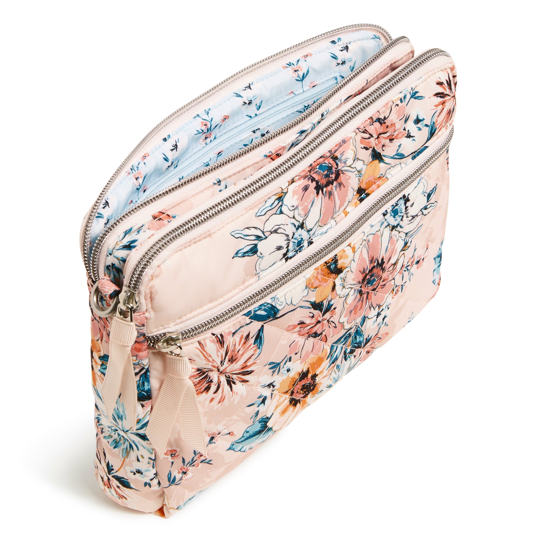 Triple Compartment Crossbody Bag