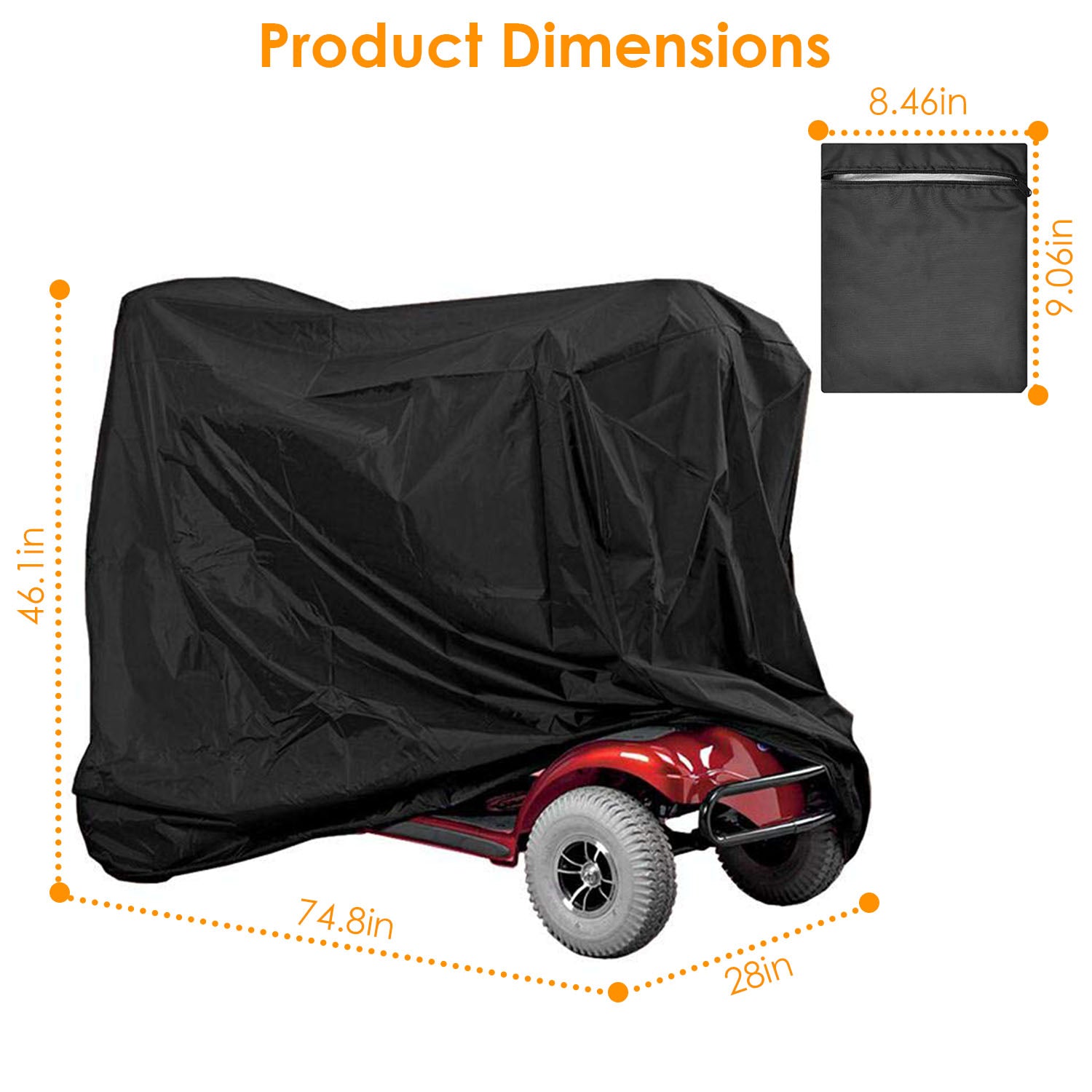 iMountek Mobility Scooter Cover Wheelchair Shelter Protector Motorcycle Protector