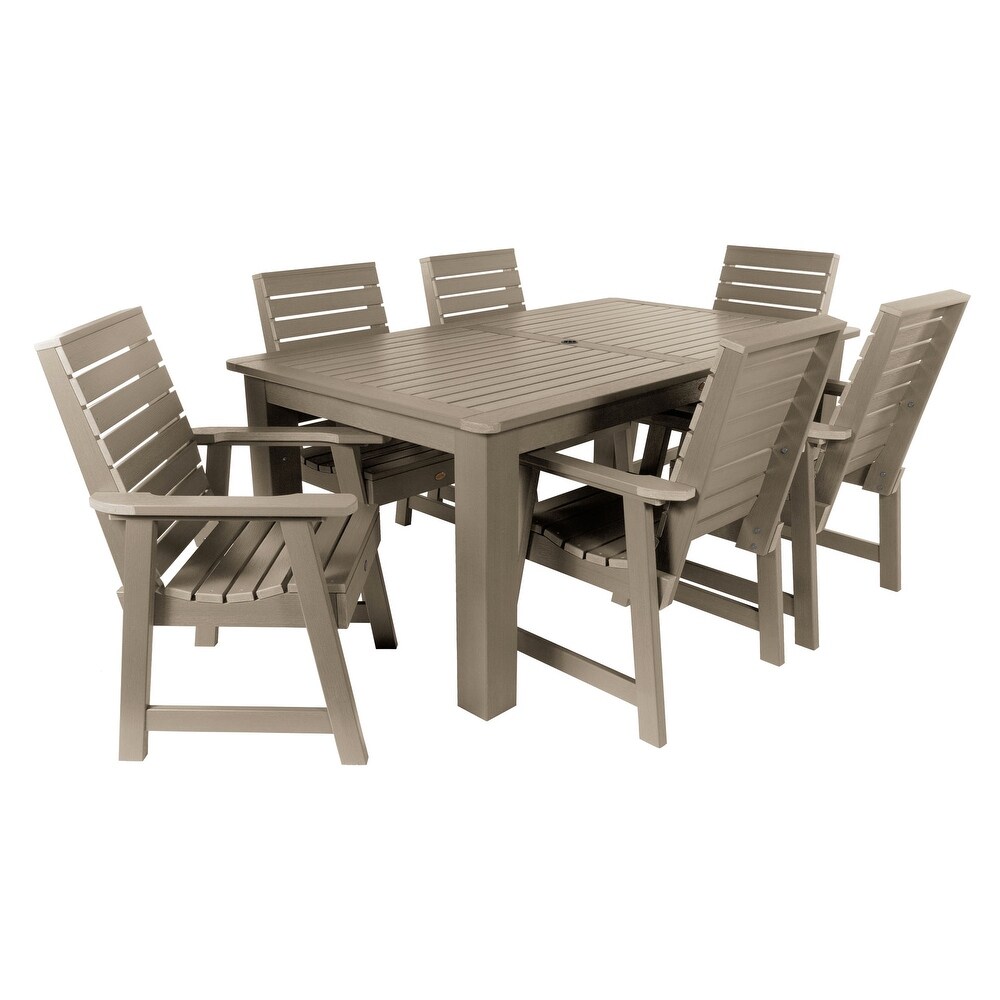 Weatherly 7 piece Outdoor Dining Set   42\