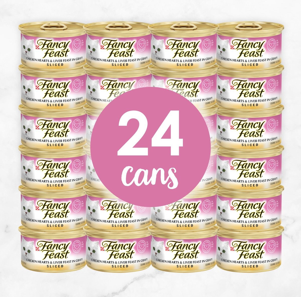 Fancy Feast Sliced Chicken Hearts and Liver Feast in Gravy Canned Cat Food