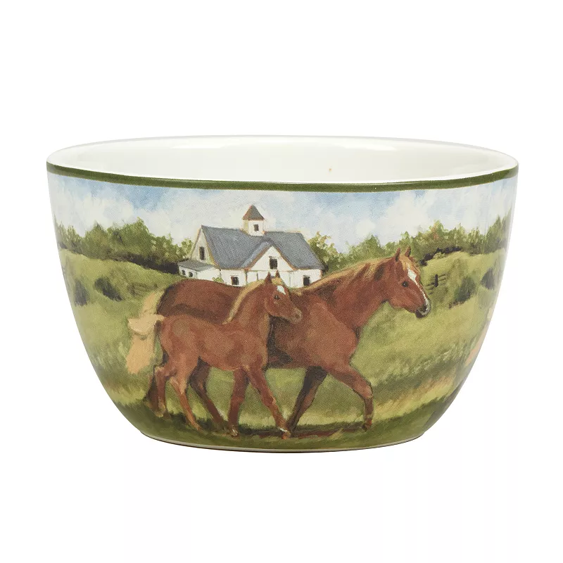 Certified International York Stables 4-pc. Ice Cream Bowl Set