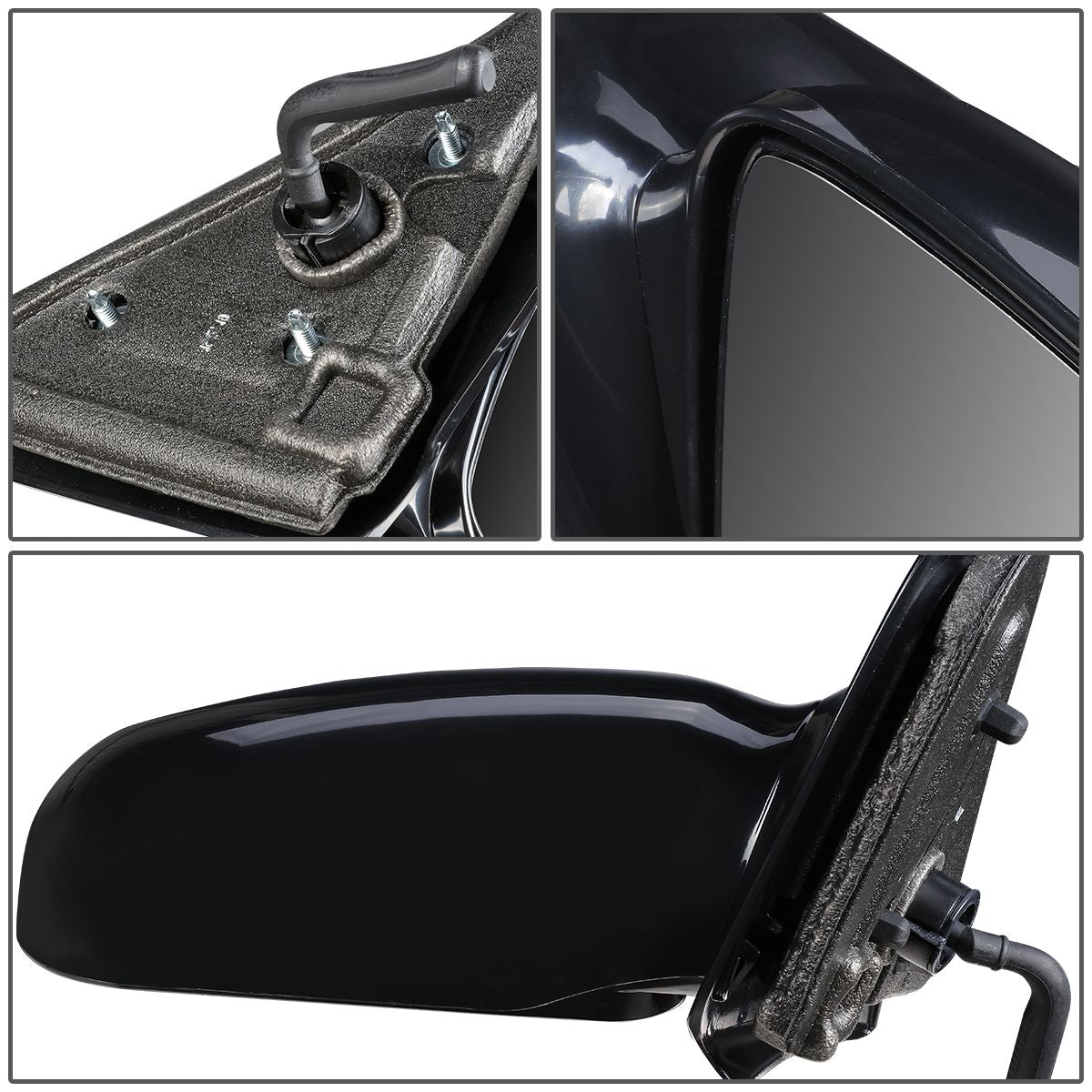 DNA Motoring OEM-MR-GM1321148 For 1995 to 2005 Chevy Cavalier Pontaic Sunfire Coupe OE Style Manual Passenger / Right Mirror 22728847 96 97 98 99 00 01 02 03 04