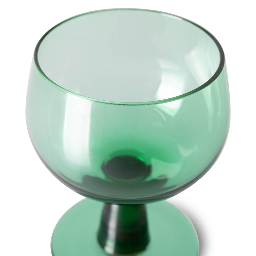 The Emeralds - Fern green wine glass low (set of 4)