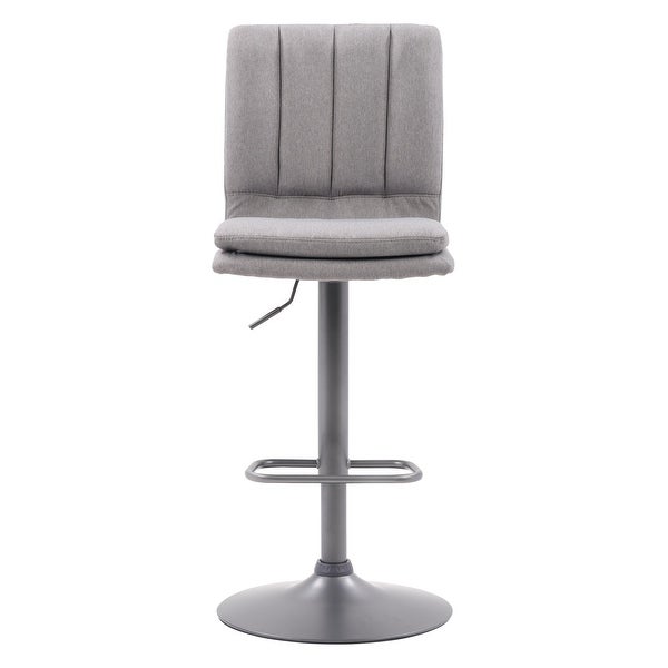 CorLiving Palmer Adjustable Channel Tufted Barstool