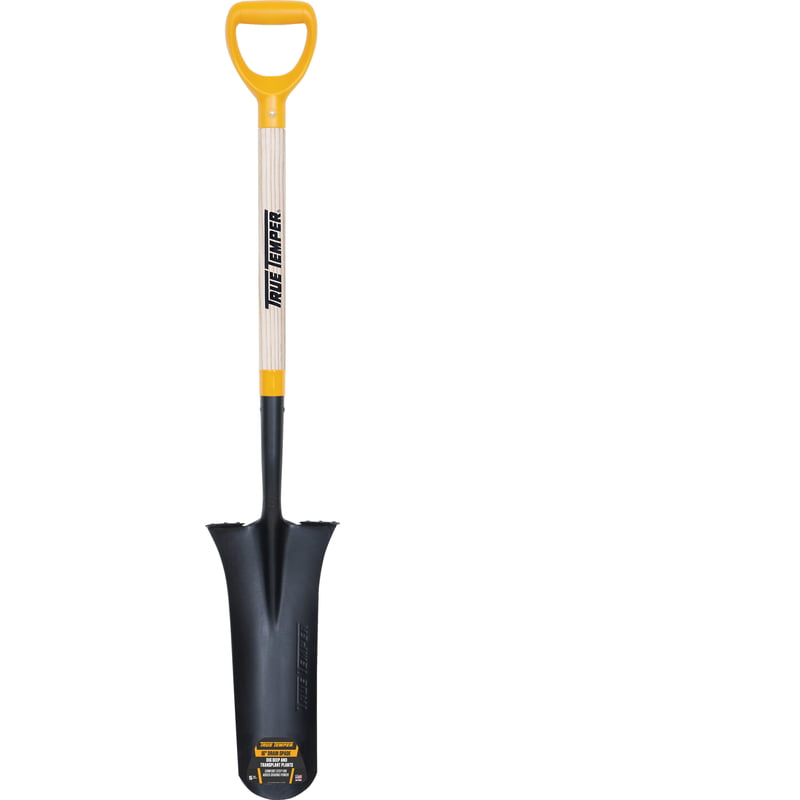 True Temper 2540700 47" D-Grip Wood Handle With 16" Drain Spade