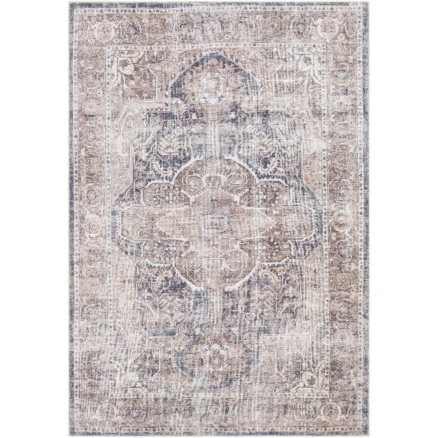 Tahmis Traditional Machine Washable Rug Brown Artistic Weavers