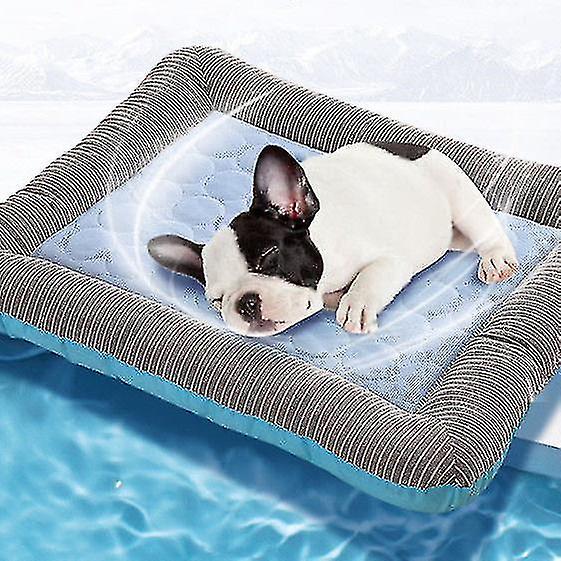 Washable For Large Medium Small Pets Sleeping Summer Cool Dog Bed Mat Crate Pad Anti Slip Tatami Mat