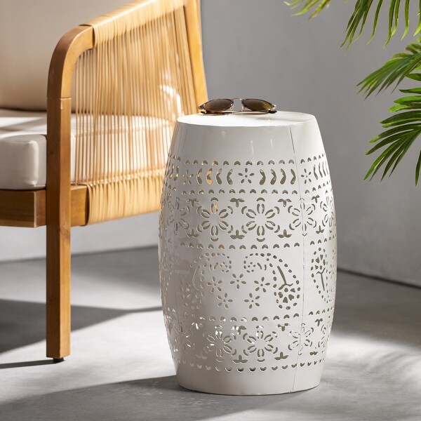 Lace Cut Design Metal Frame SIDE TABLE